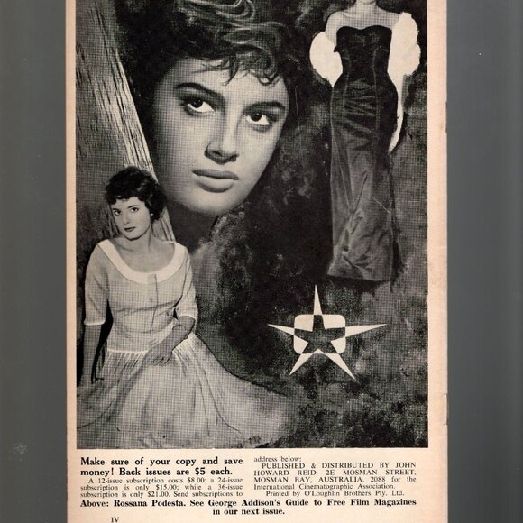 Film Index No. 1, 4 & 7 Edited By John Howard Reid Vintage Cinema Magazine 1960s - Picture 2 of 6